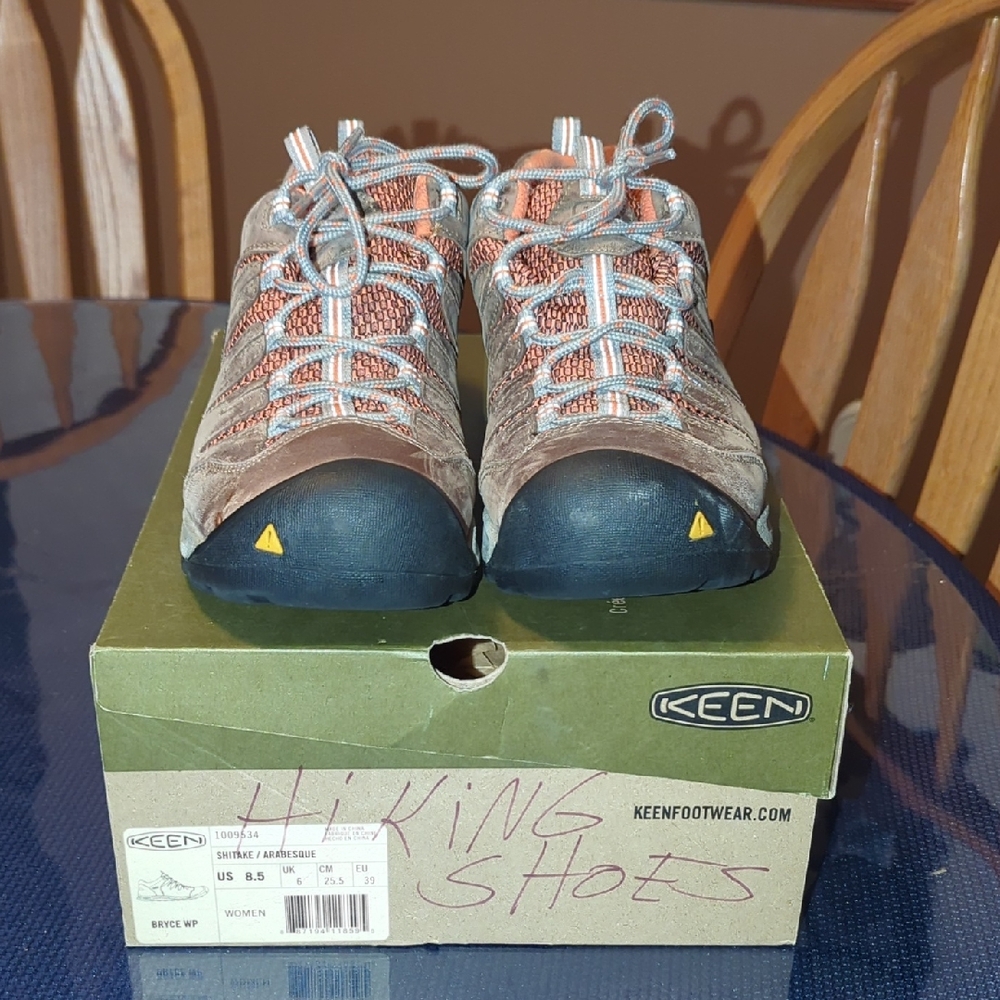 Keen Brown and Coral Women's Athletic Hiking Shoes